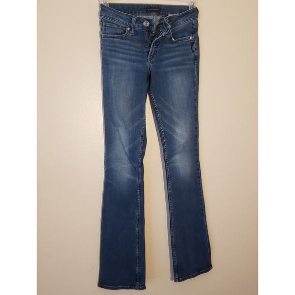 Women's Silver Jeans Co., Suki Slim Boot, W25/L33, Dark Blue - Picture 1 of 7